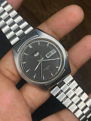 Rare Seiko 5 Dark Grey Dial Automatic Watch.