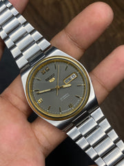 Rare Vintage Seiko 5 Automatic Grey Dial Watch | Ref. 7009-3131 | Made in Japan