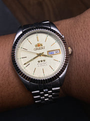 Super Rare Orient President Tri-Star Crystal Automatic Watch | Champagne Dial | Ref. 469WA8-83