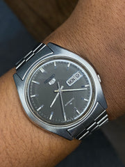 Rare Seiko 5 Dark Grey Dial Automatic Watch.