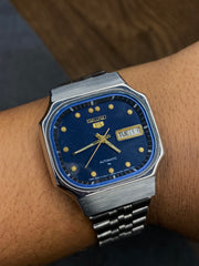 Seiko 5 — Blue Dial “TV-Shape” | Japanese Automatic Watch.