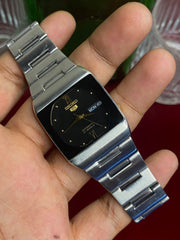 Seiko 5 Automatic — TV-Case Black Roman Dial Watch | Ref 4227-00B0.