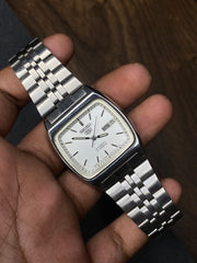 Super Rare Seiko 5 Tv Shaped White Dial Watch.