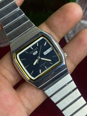 Seiko 5 Automatic — TV-Case Dark Blue Dial Watch | Ref 6309-401C.