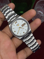 Seiko 5 “Bright Field” — 7009 Gold-Accent Automatic Watch.