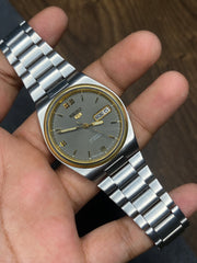 Rare Vintage Seiko 5 Automatic Grey Dial Watch | Ref. 7009-3131 | Made in Japan
