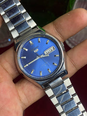 Seiko 5 Automatic — Electric Blue Sunburst Dial Watch | Ref 6309-8060.