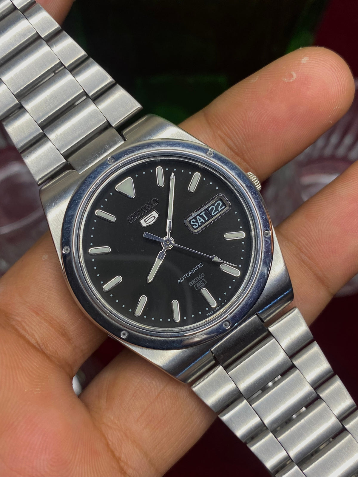 Seiko 5 SKX197 “Night Shift” — 7S26 Black Dial Automatic watch.