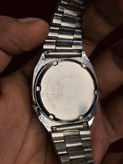 SEIKO 5 AUTOMATIC — "THE STONE-SET TV" | 38×40MM Silver Crystal-Index Dial Watch | 7009-5200 A1