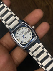 Super Rare Citizen Unique “Tv-Shaped” White Dial Watch.