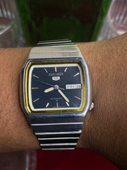 Seiko 5 Automatic — TV-Case Dark Blue Dial Watch | Ref 6309-401C.