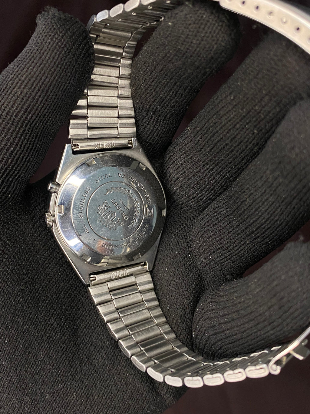 Orient Crystal Tri-Star Silver Dial Watch
