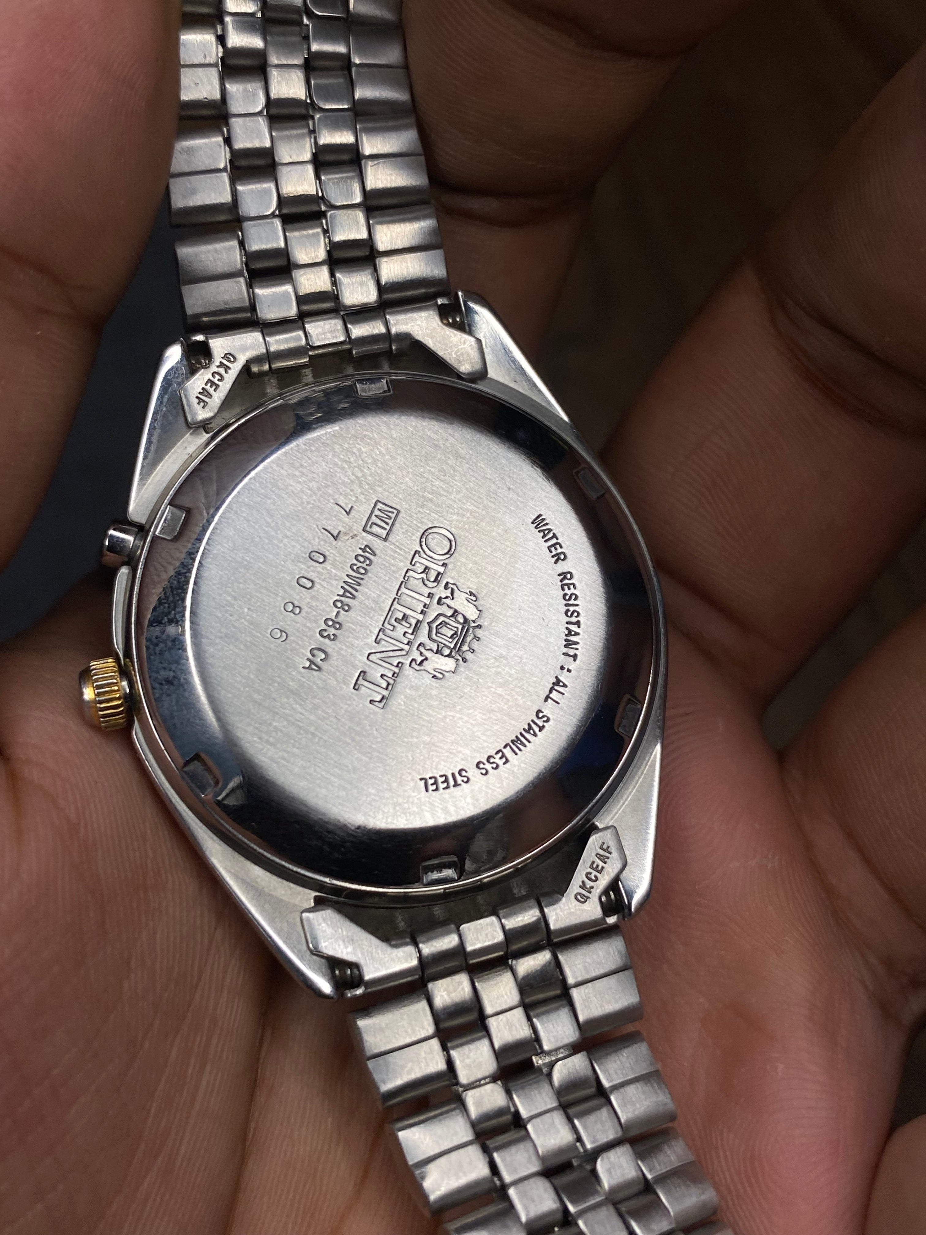 Super Rare Orient President Tri-Star Crystal Automatic Watch | Champagne Dial | Ref. 469WA8-83