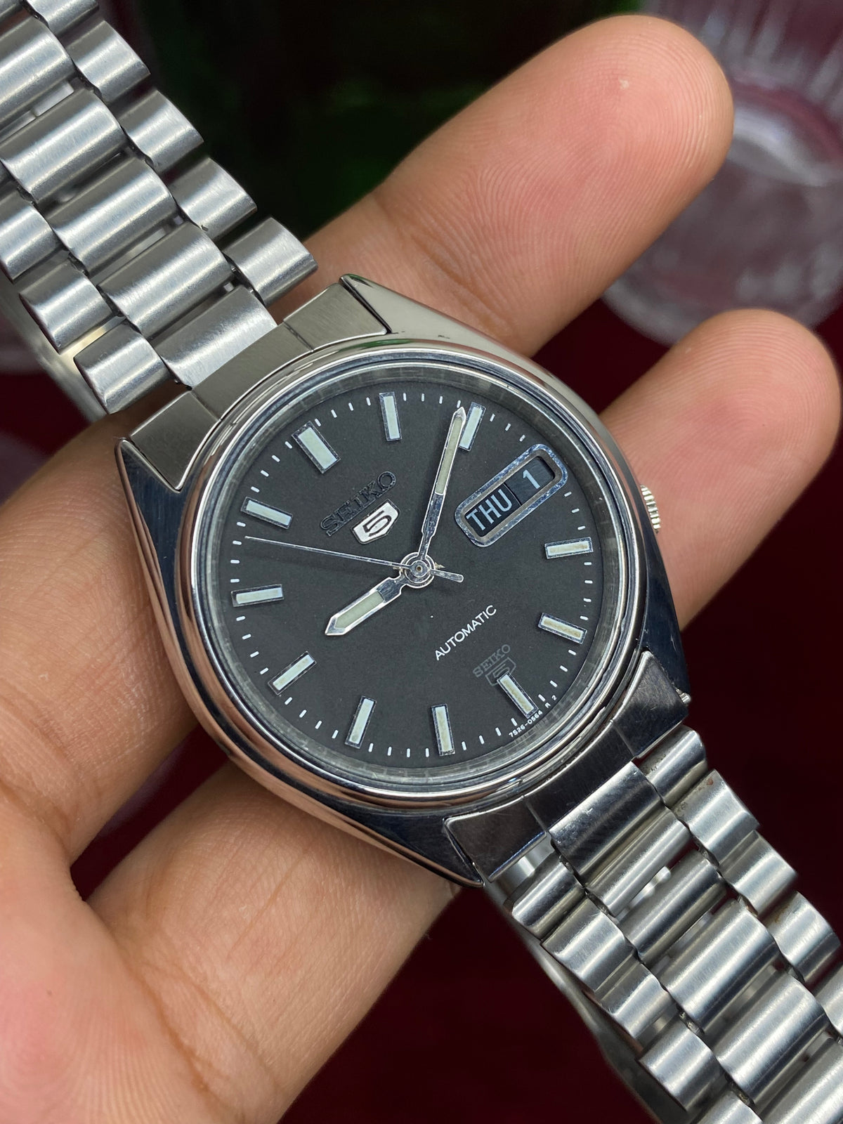 Seiko 5 — Matte Grey Dial | 36mm Japanese Automatic watch.