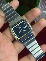 Seiko 5 Automatic — TV-Case Dark Blue Dial Watch | Ref 6309-401C.