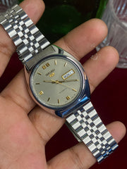 Seiko 5 Automatic — Champagne-Silver Dial Watch | Ref 6309-8840