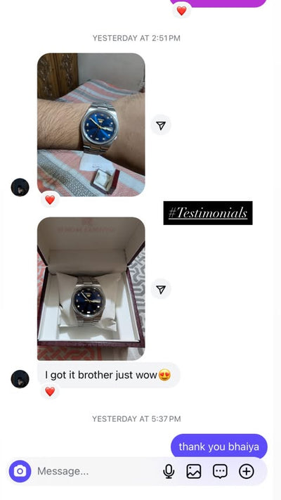 Customer conversation screenshot