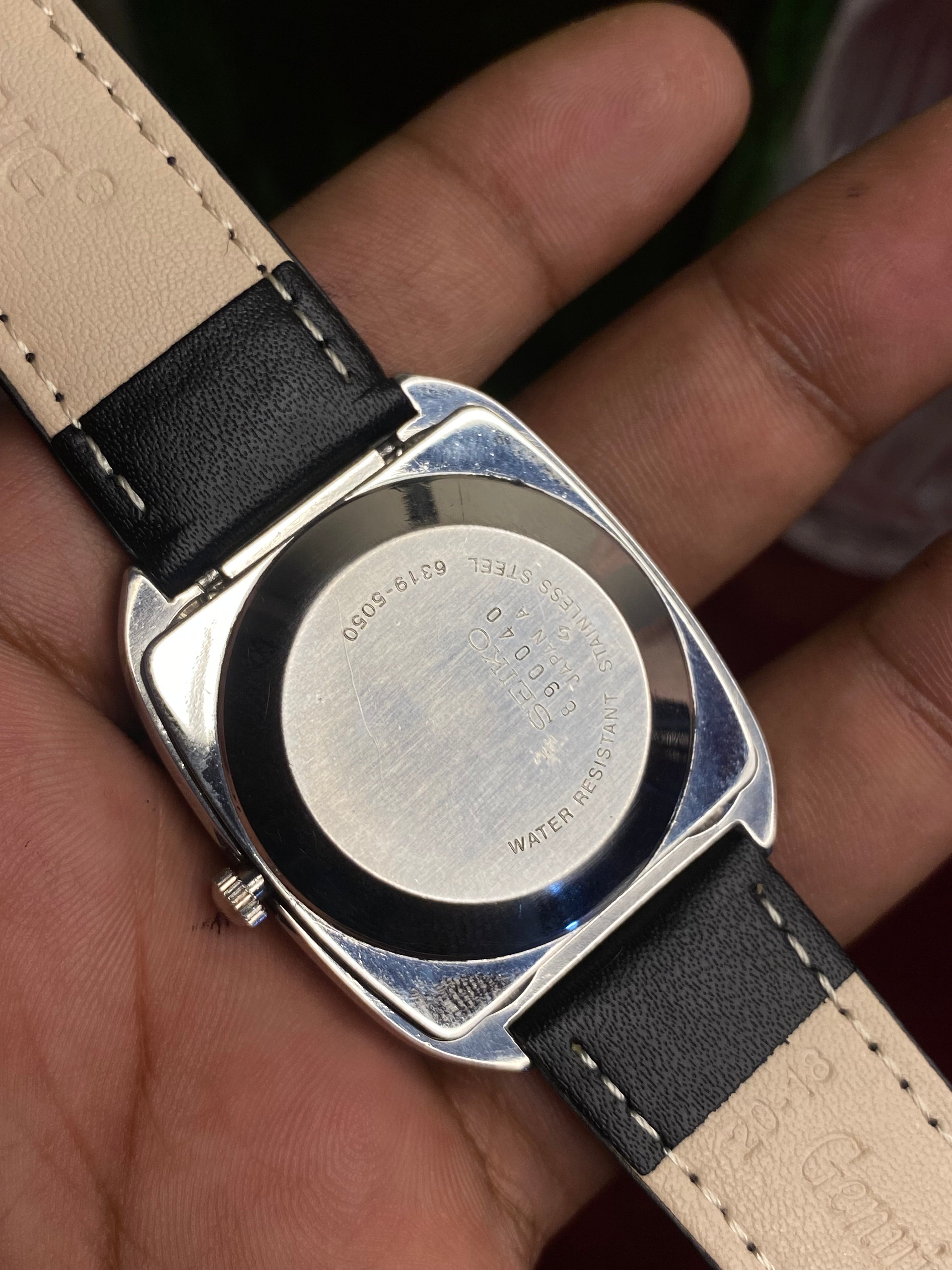 Vintage Seiko 5 Automatic — TV-Case Blue Dial Watch | Ref 6319-5050.