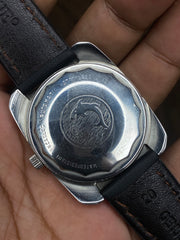 Vintage Historic Swiss Watch.
Super Rare Enicar DDA 180 “Tv-Style” Dark Textured Dial Watch Automatic Watch.