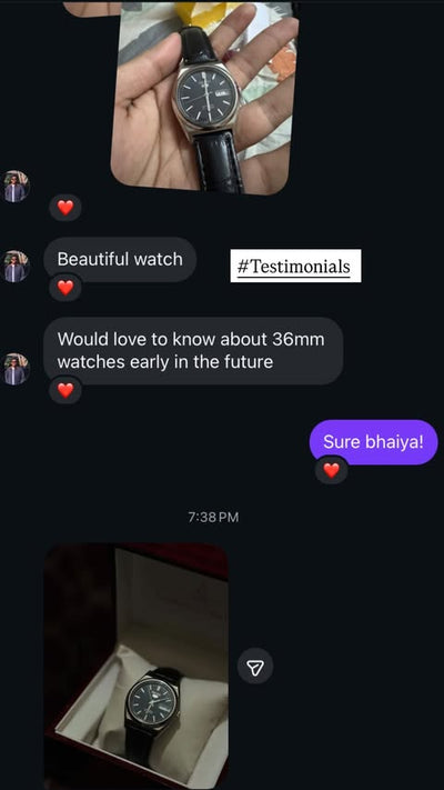 Customer conversation screenshot