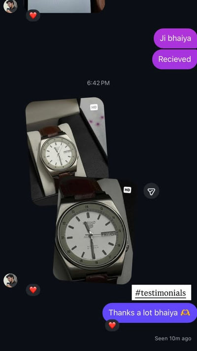 Customer conversation screenshot