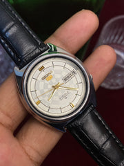 Seiko 5 “Dartboard” — 7009 Concentric-Dial Automatic Watch.