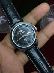 Orient 3-Star Automatic — Textured Black Dial Watch  | Ref EM5C-C0.