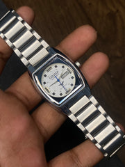 Super Rare Citizen Unique “Tv-Shaped” White Dial Watch.