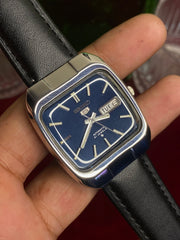 Vintage Seiko 5 Automatic — TV-Case Blue Dial Watch | Ref 6319-5050.
