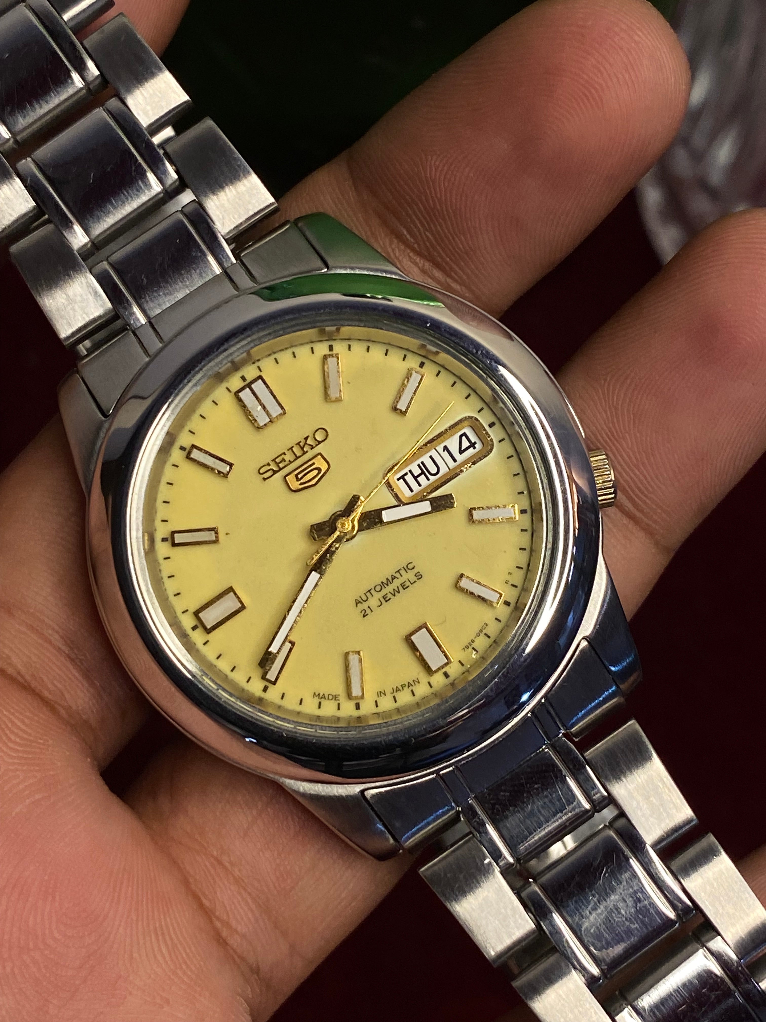 Seiko 5 SNKK19J1 Automatic — Full-Lume Dial, 40mm, Exhibition Back | Ref 7S26-02W0
