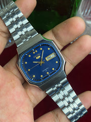 Seiko 5 — Blue Dial “TV-Shape” | Japanese Automatic Watch.