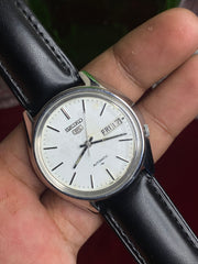 Seiko 5 “Continental” — 7009 White Dial Automatic Watch.