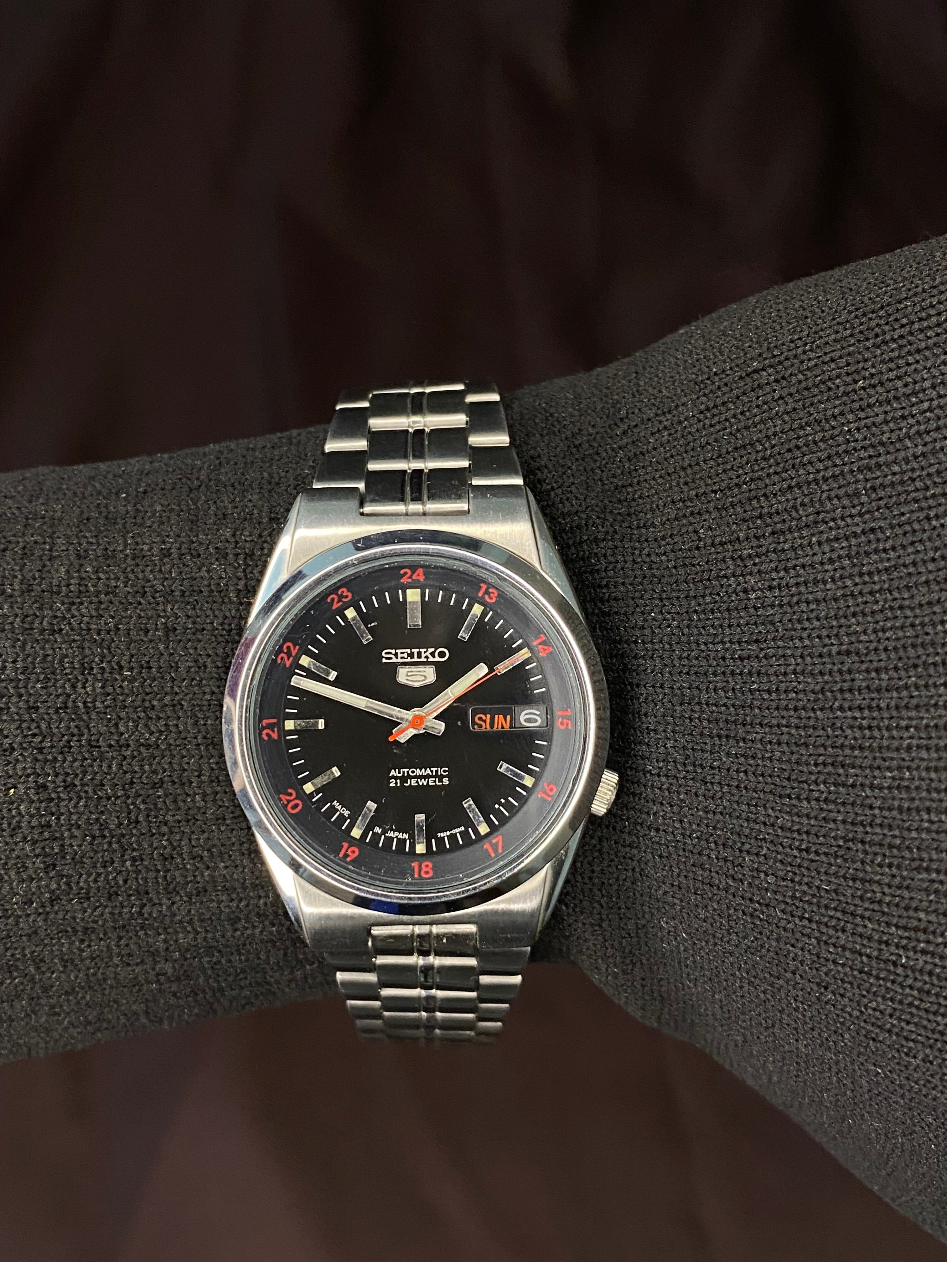 Pristine Seiko 5 SNK587 Railway Time with Transparent Back
