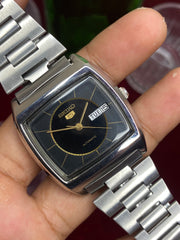 Seiko 5 “Black Gold” — 6309 Cushion Automatic watch.