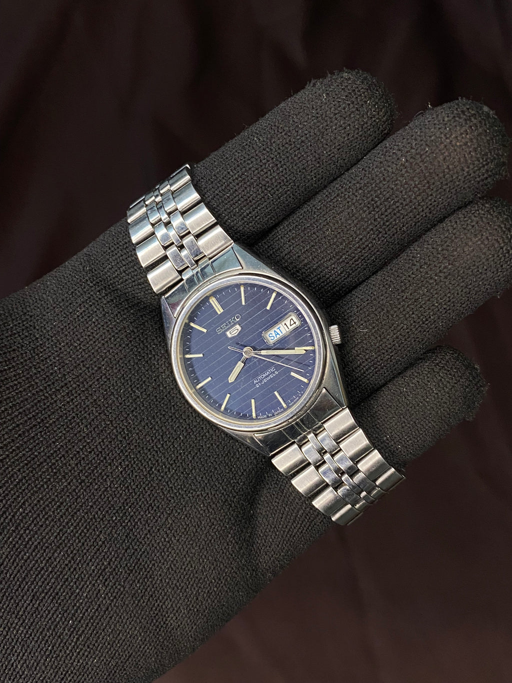 Seiko 5 Midnight Blue Dial watch