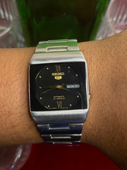 Seiko 5 Automatic — TV-Case Black Roman Dial Watch | Ref 4227-00B0.