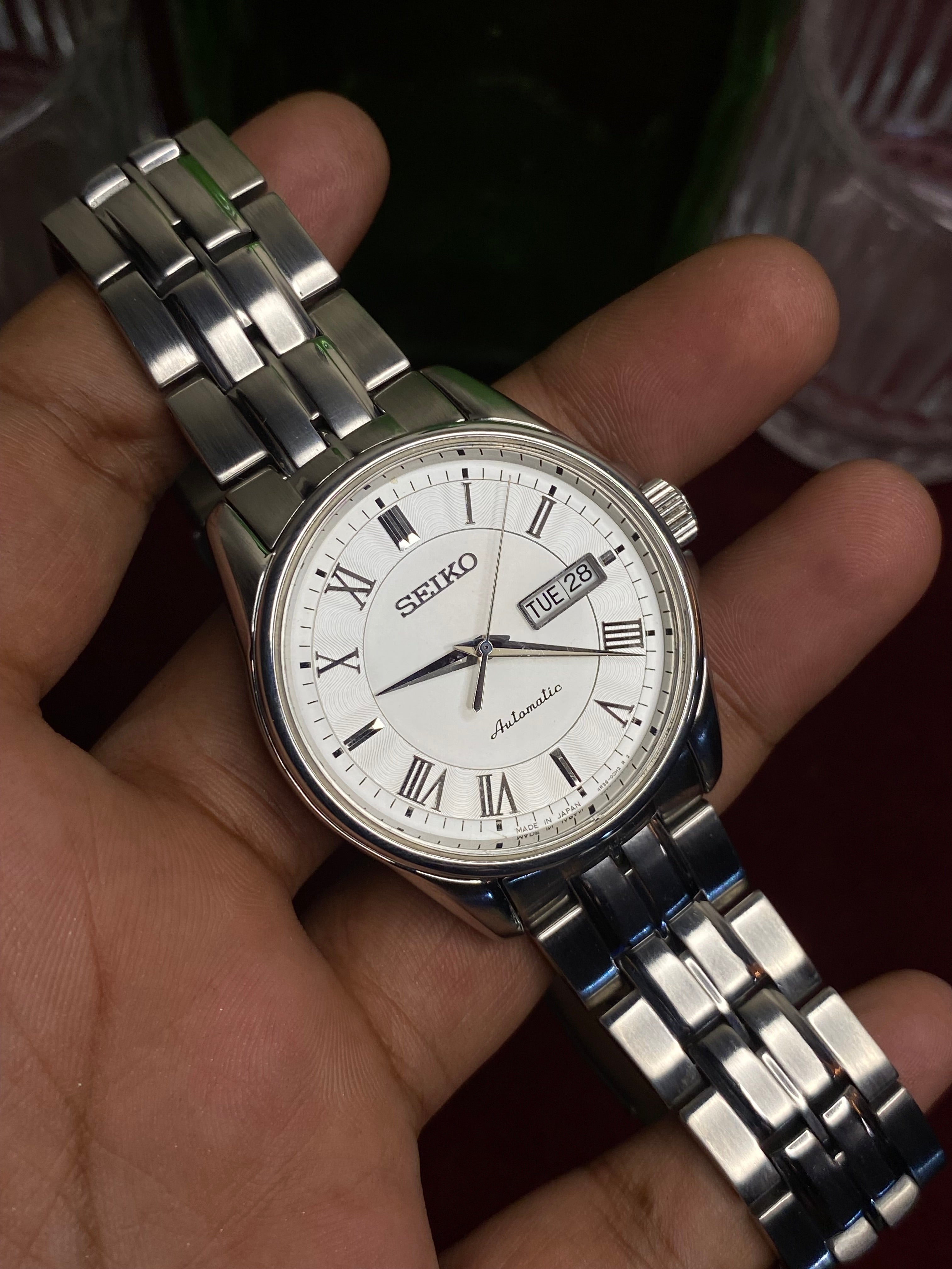 (JDM)Seiko Presage SARY019 “Snow Roman”—Automatic Dress Watch (41mm).