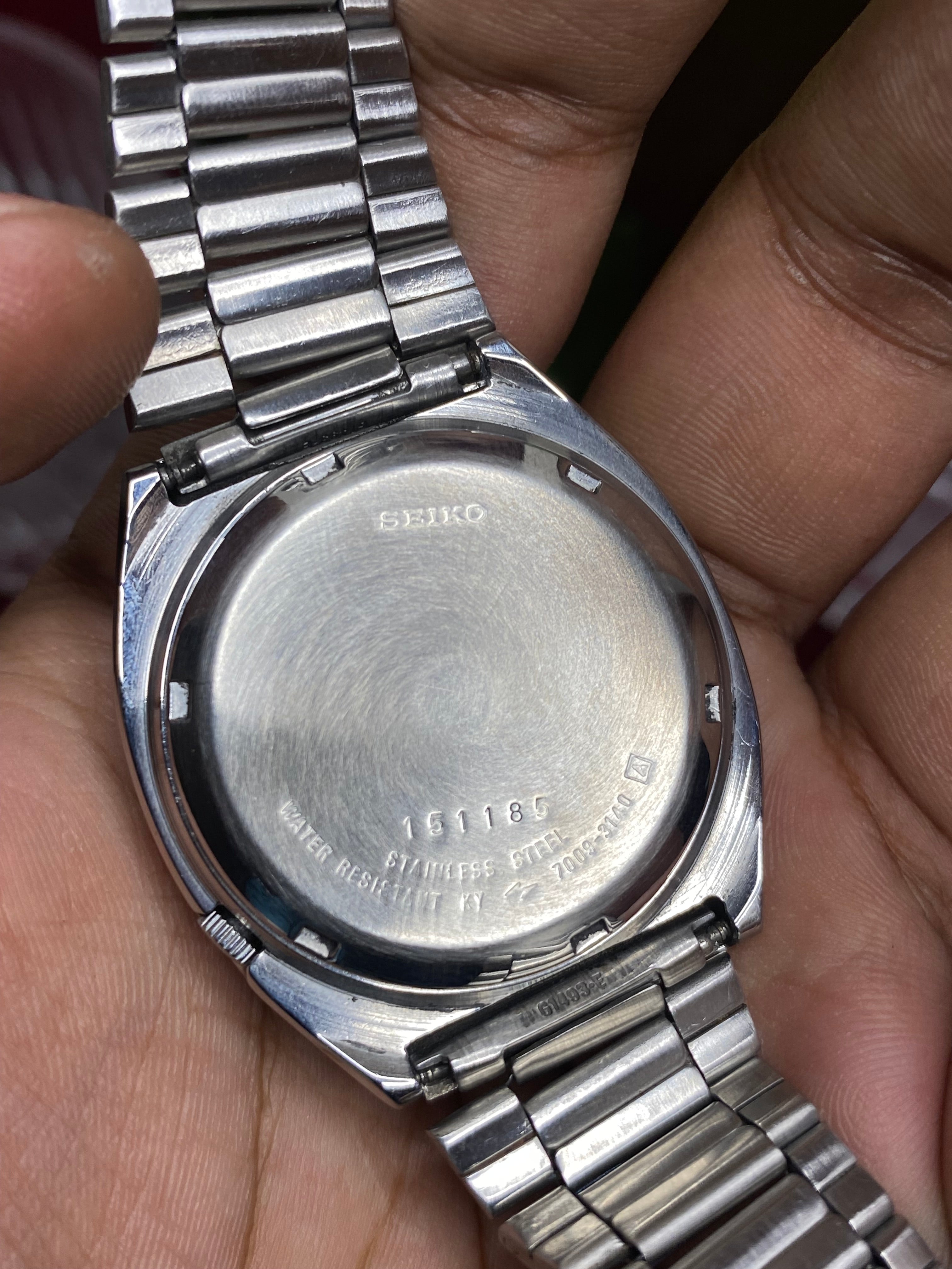 Seiko 5 Automatic — TV-Case Railway Black Dial | Ref 7009-3140.