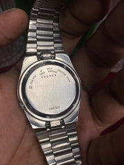 Seiko 5 Automatic — Railway Time  White Dial Watch | Ref 7009-876J.