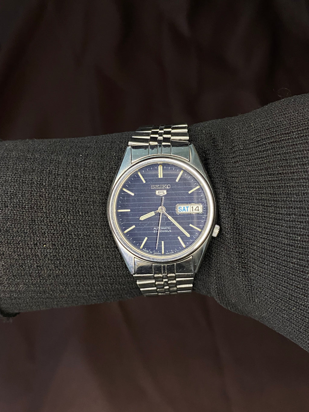 Seiko 5 Midnight Blue Dial watch