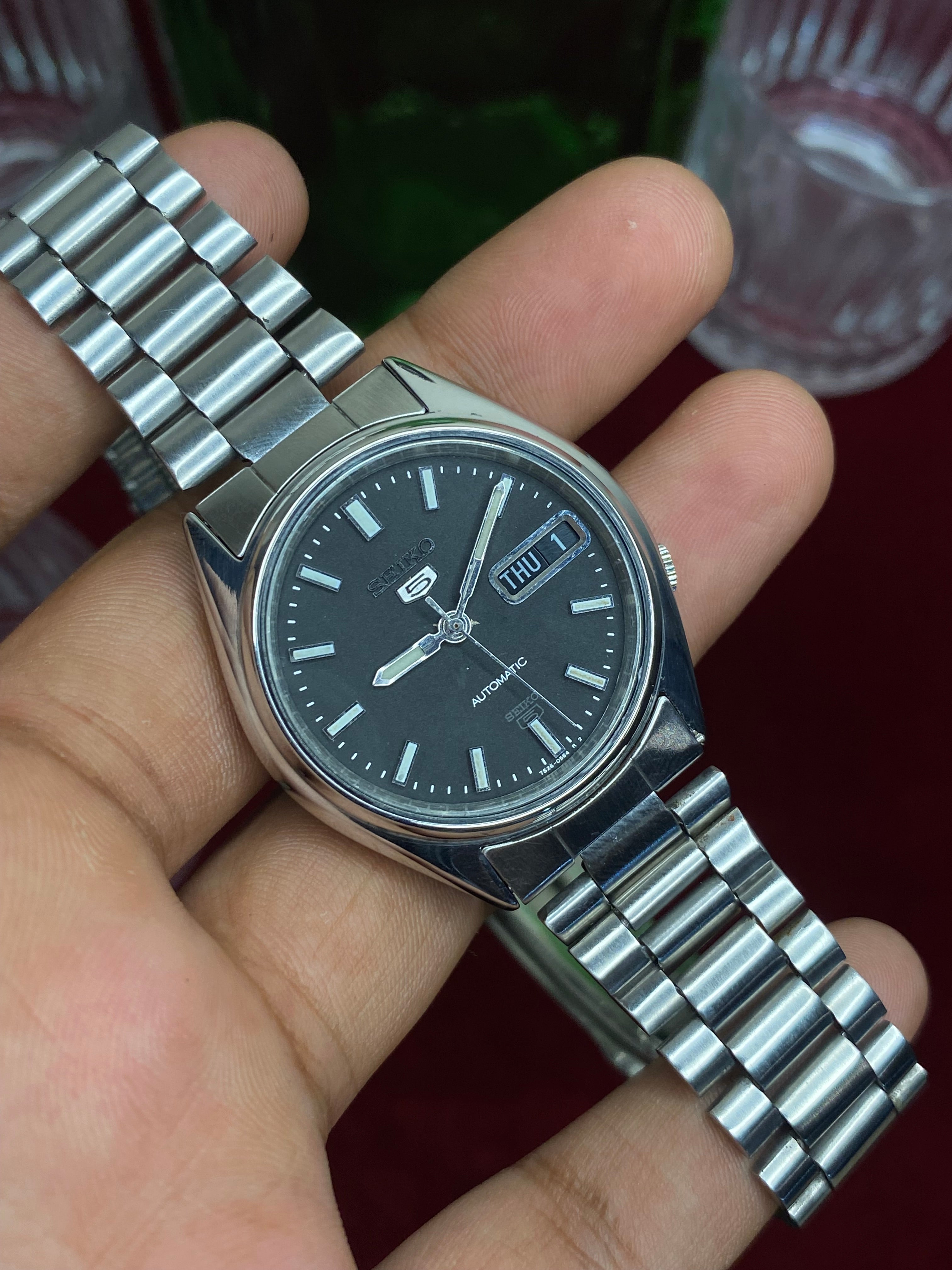 Seiko 5 — Matte Grey Dial | 36mm Japanese Automatic watch.