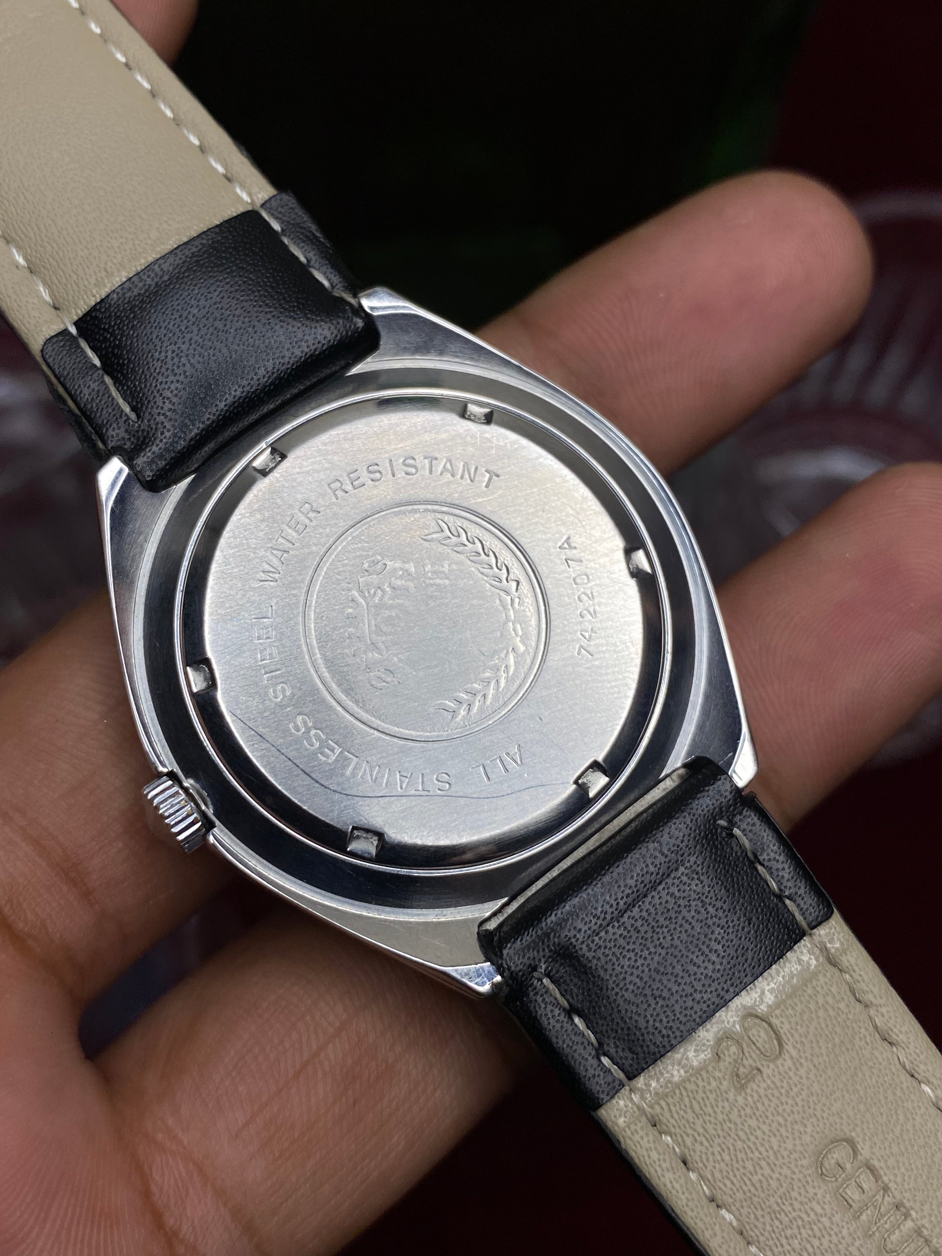 Orient “Silver Crest” — 17-Jewel Hand-Wound Dress Watch.