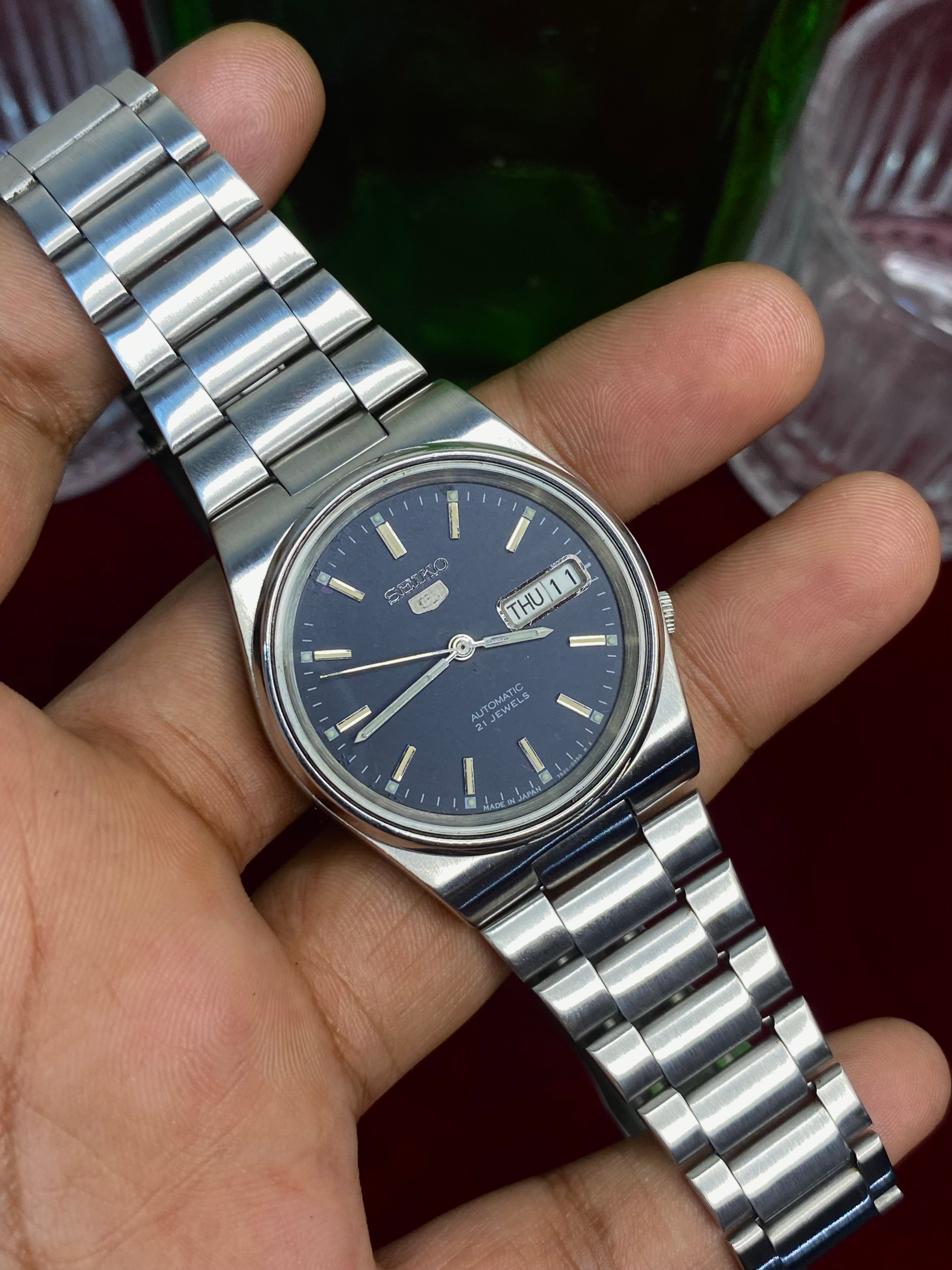 Seiko 5 Automatic — Midnight Blue Dial watch | Ref 7S26-8760.