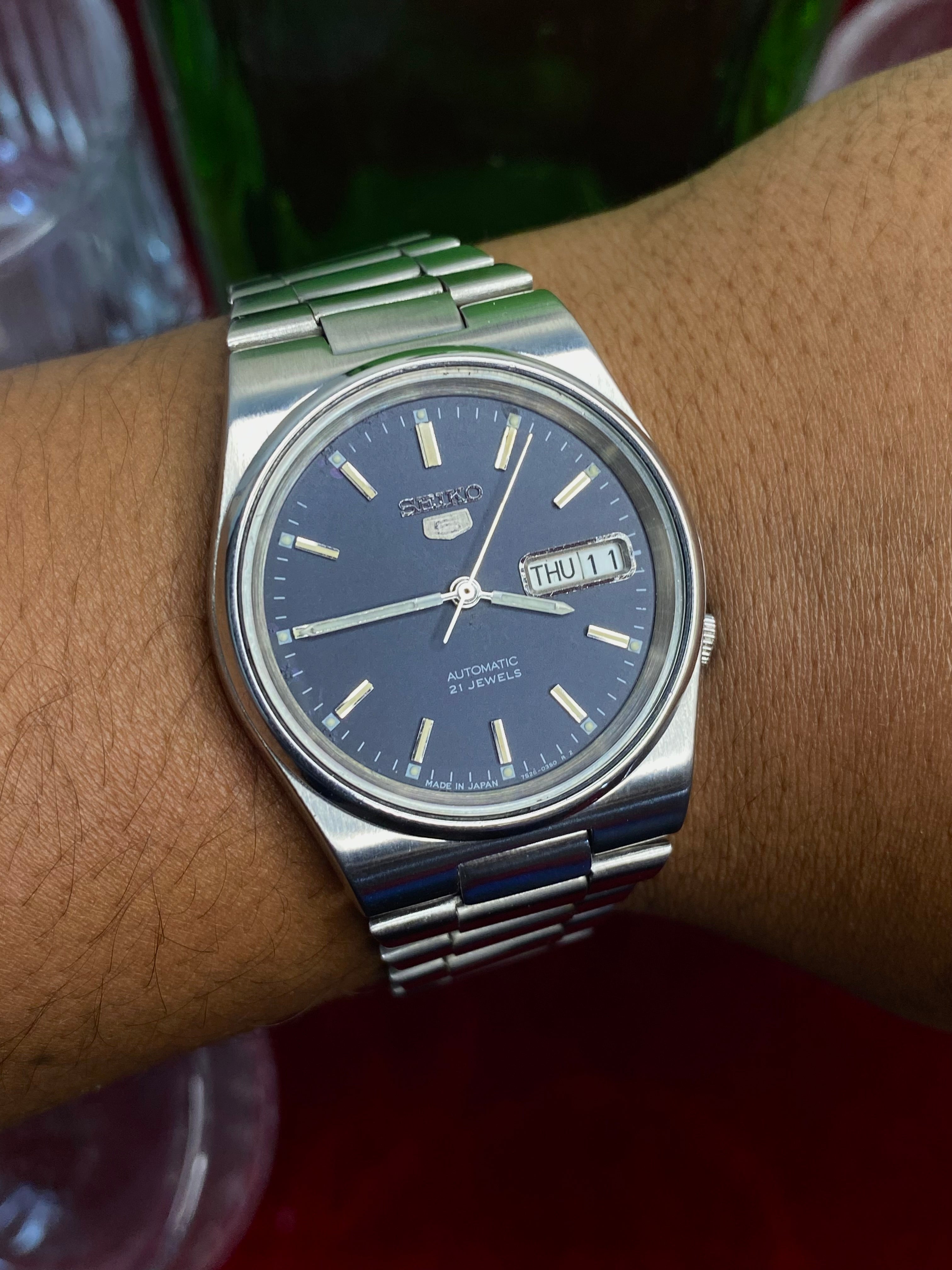 Seiko 5 Automatic — Midnight Blue Dial watch | Ref 7S26-8760.