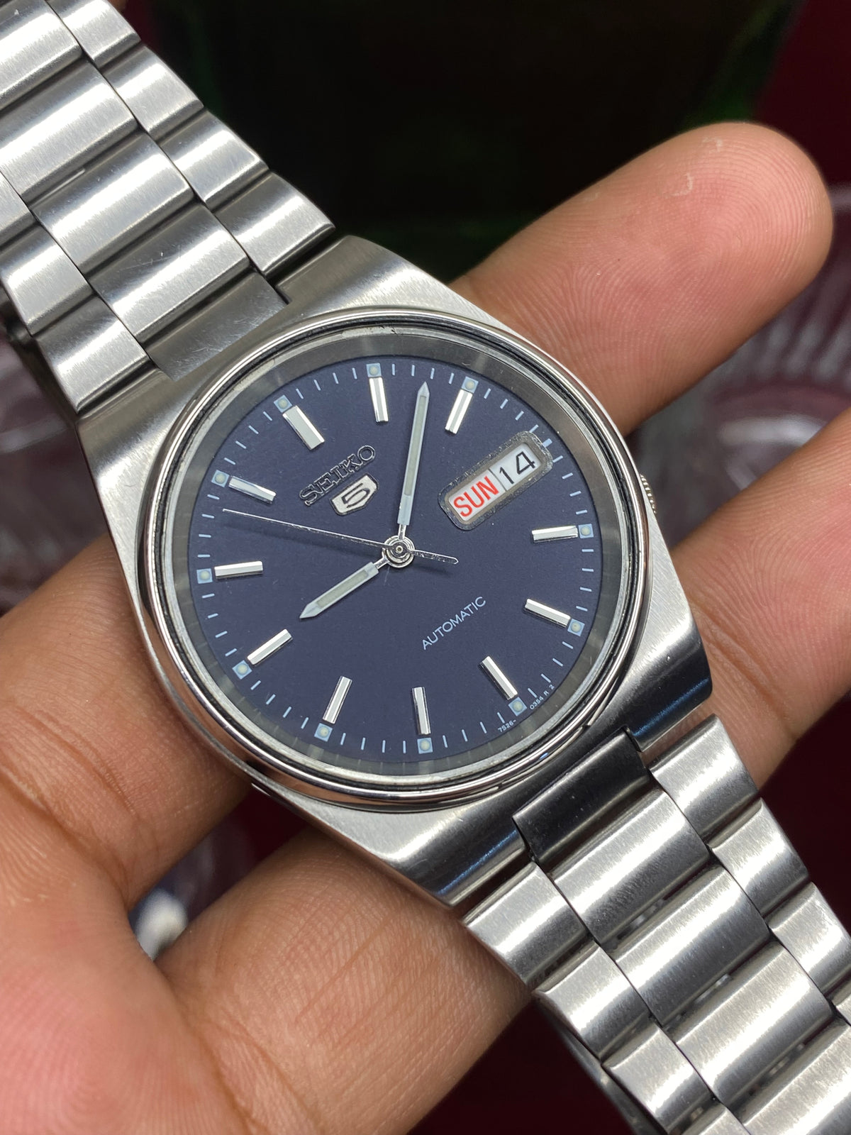 Seiko 5 “Midnight” — 7S26 Blue Dial Automatic watch .