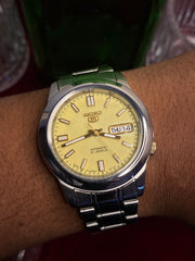 Seiko 5 SNKK19J1 Automatic — Full-Lume Dial, 40mm, Exhibition Back | Ref 7S26-02W0