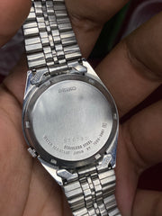 Seiko 5 — Slim White Textured Dial | 36mm Japanese Automatic Watch.