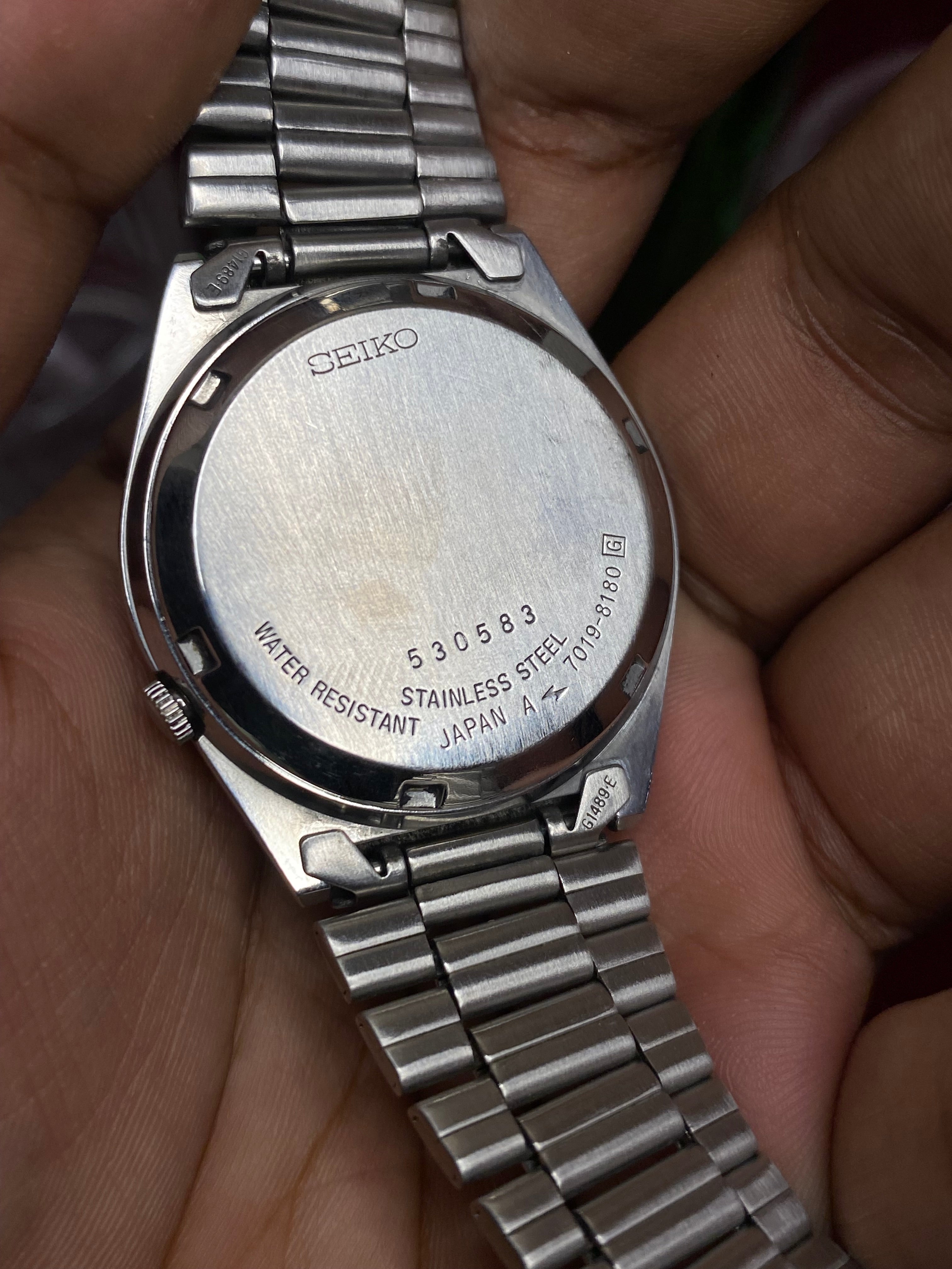 Seiko 5 Automatic — Checkerboard Textured Dial watch | Ref 7019-8180