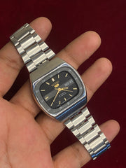 Seiko 5 Automatic — TV-Case Railway Black Dial | Ref 7009-3140