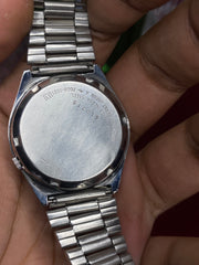 Seiko 5 — White & Gold Textured Dial | 36mm Japanese Automatic Watch.